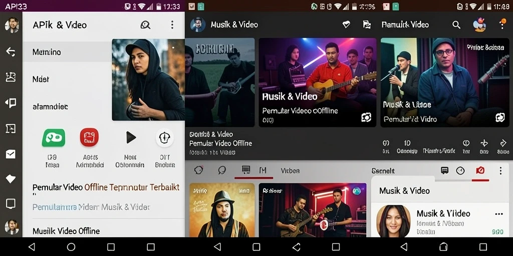Antarmuka API33 yang sederhana dan mudah digunakan untuk pemutar video offline.