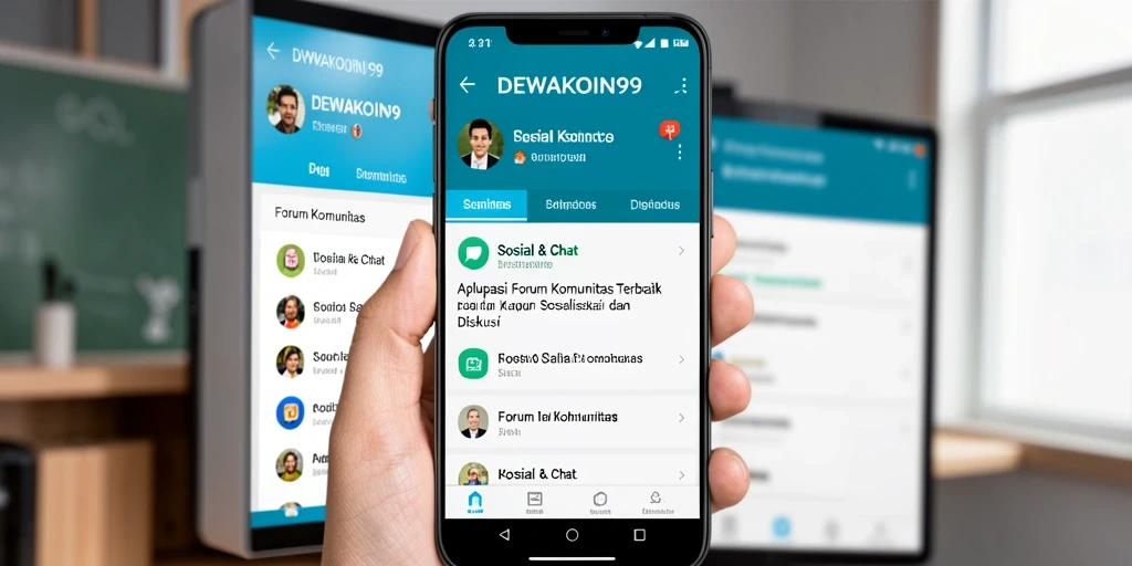 Antarmuka DEWAKOIN99 yang menarik dan fungsional untuk Forum Komunitas.