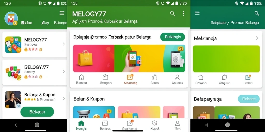 Tampilan antarmuka MELODY77 yang menarik dan mudah digunakan.
