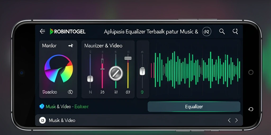 Antarmuka aplikasi Equalizer ROBINTOGEL yang menarik dan mudah digunakan.